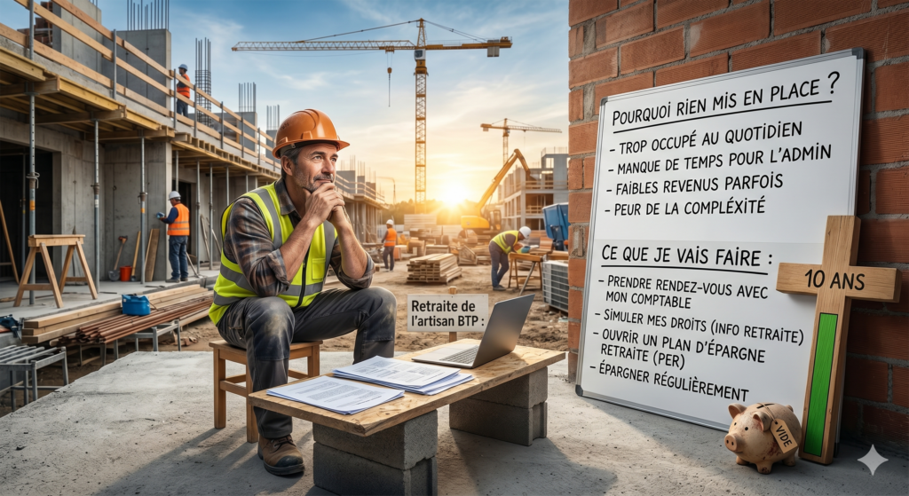 Retraite de l'artisan BTP : pourquoi j'ai rien mis en place — et ce que je vais faire