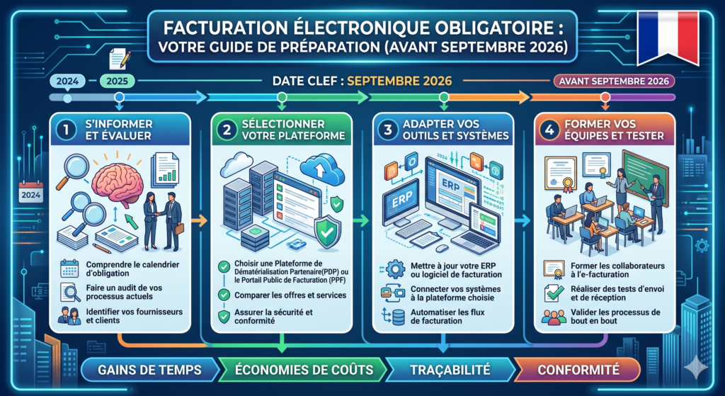 Facture électronique obligatoire : ce que vous devez faire avant septembre 2026