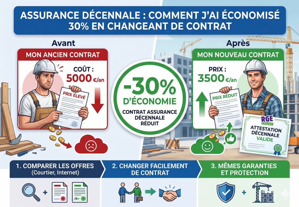 Assurance décennale : comment j'ai économisé 30% en changeant de contrat