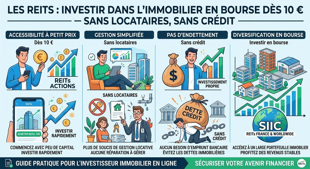 Les REITs : investir dans l'immobilier en bourse dès 10 € 
