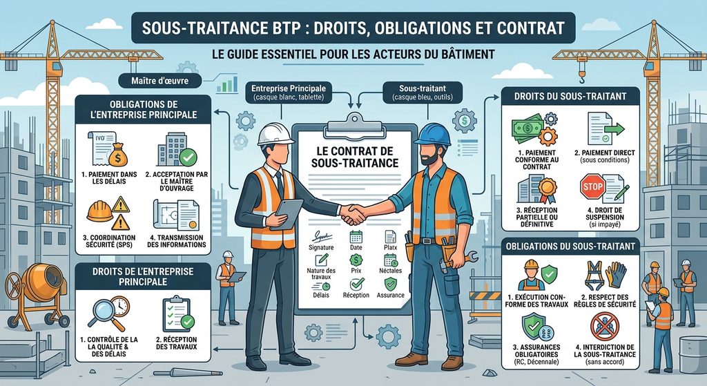 Sous-traitance BTP : vos droits, vos obligations et ce qu'il faut vérifier avant de signer